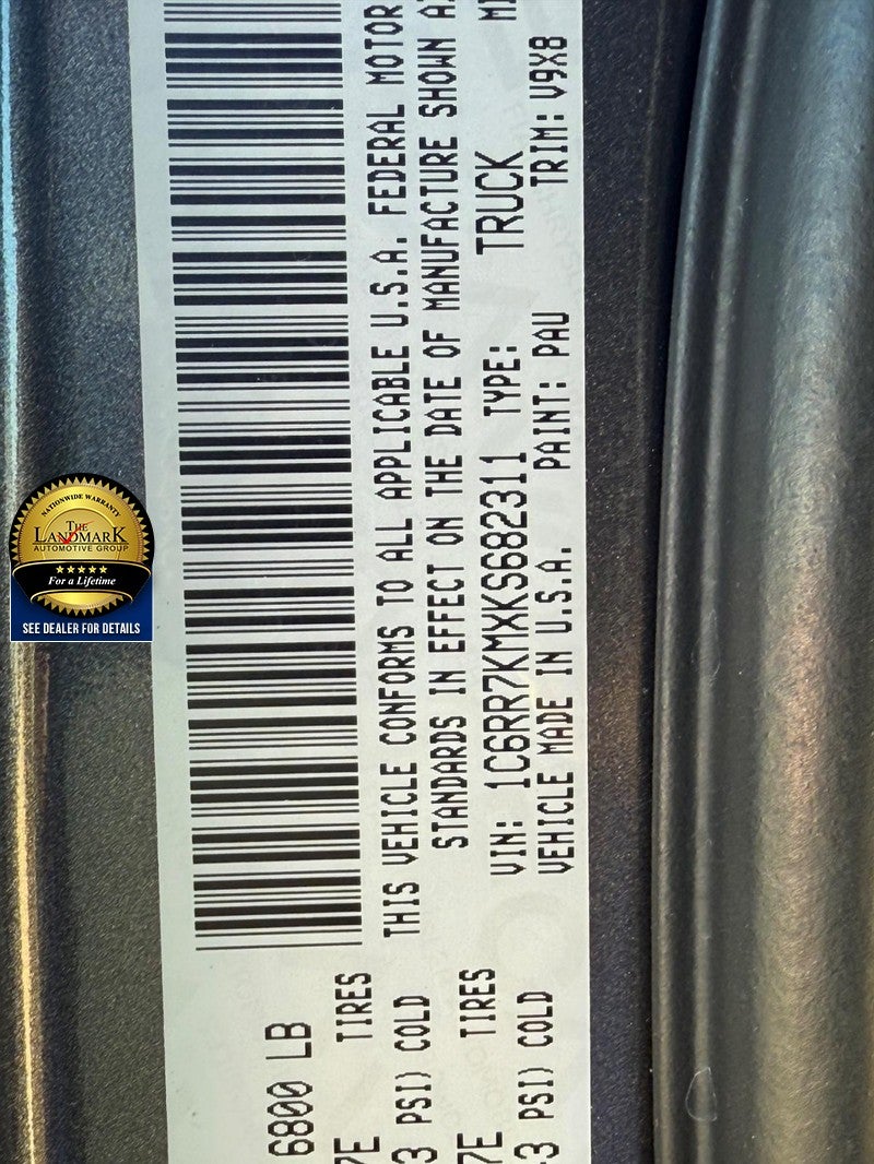 2019 RAM 1500 Classic Tradesman 4x4 Crew Cab 5'7" Box