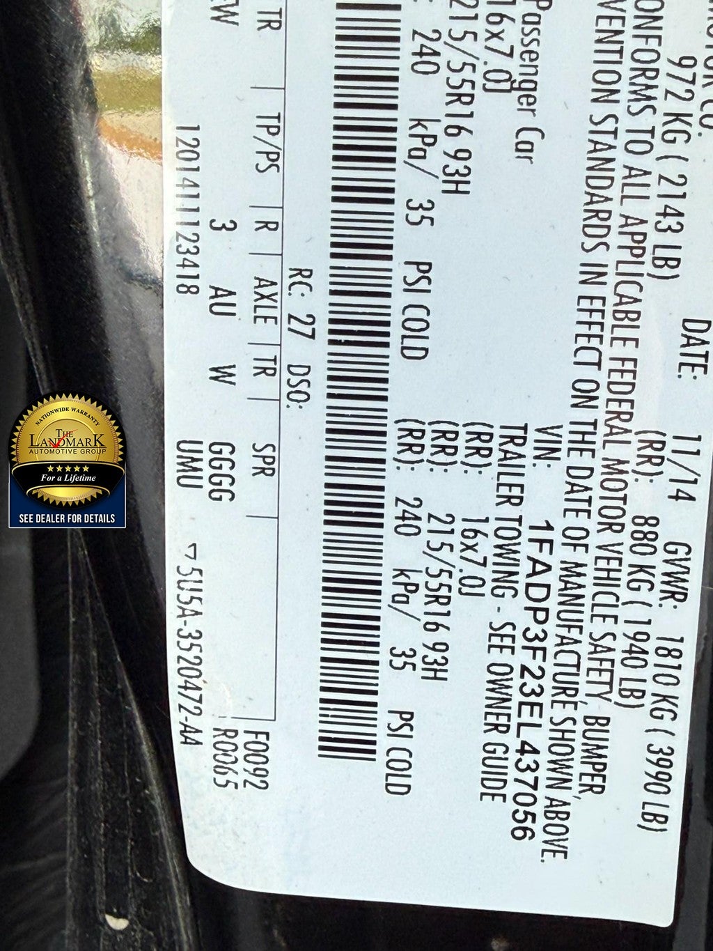 2014 Ford Focus 4dr Sdn SE