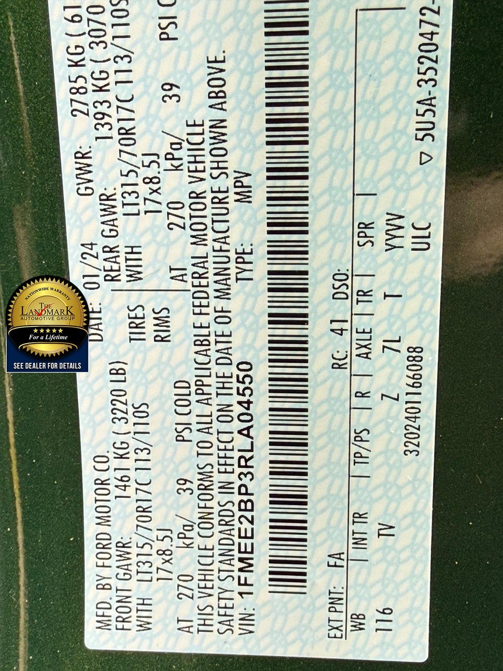 2024 Ford Bronco Wildtrak 4 Door Advanced 4x4