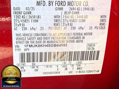 2025 Ford Explorer ST-Line 4WD