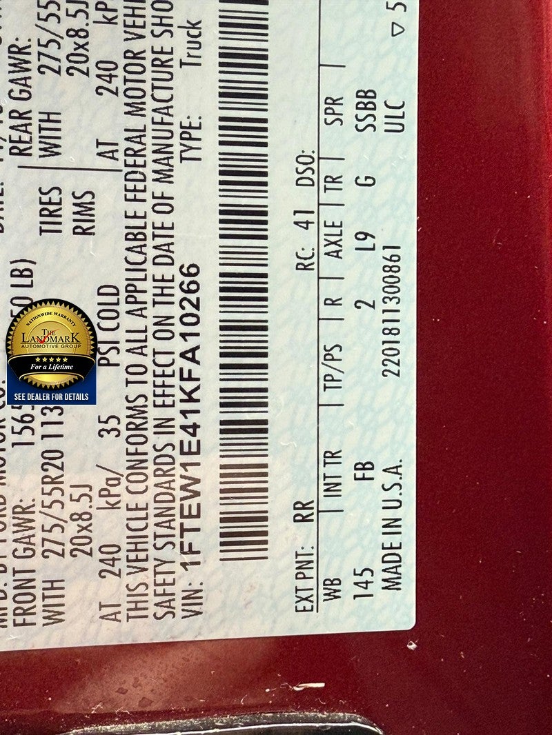 2019 Ford F-150 XLT 4WD SuperCrew 6.5' Box