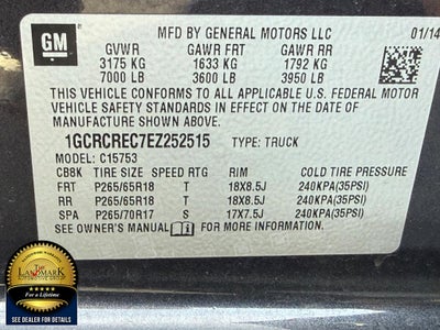 2014 Chevrolet Silverado 1500 2WD Double Cab 143.5" LT w/1LT