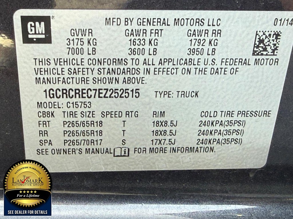 2014 Chevrolet Silverado 1500 2WD Double Cab 143.5" LT w/1LT