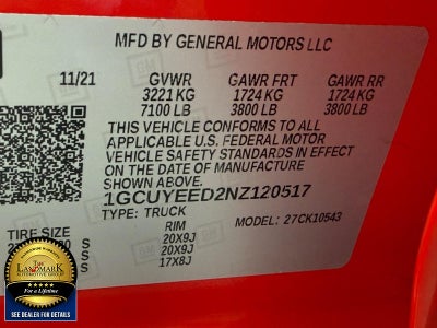 2022 Chevrolet Silverado 1500 LTD 4WD Crew Cab 147" RST