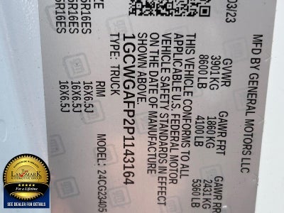 2023 Chevrolet Express Cargo Van RWD 2500 135"