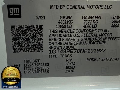 2022 GMC Sierra 2500HD 4WD Crew Cab 159" AT4