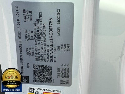 2024 Chevrolet Silverado 1500 2WD Reg Cab 140" Work Truck