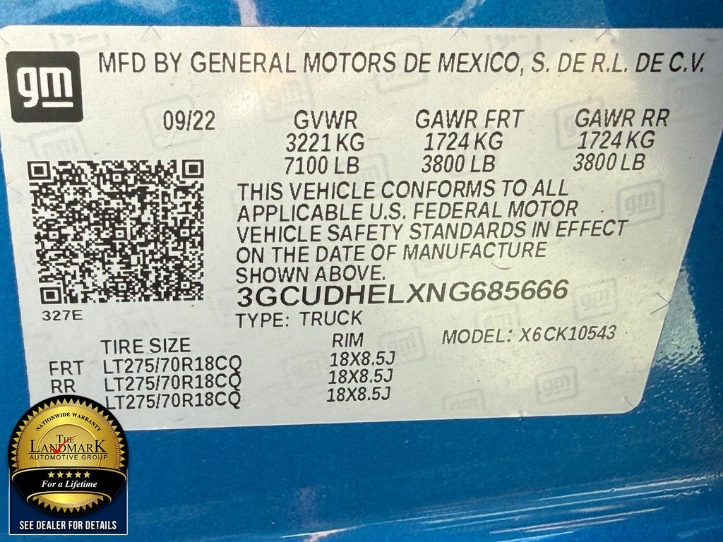 2022 Chevrolet Silverado 1500 4WD Crew Cab 147" ZR2