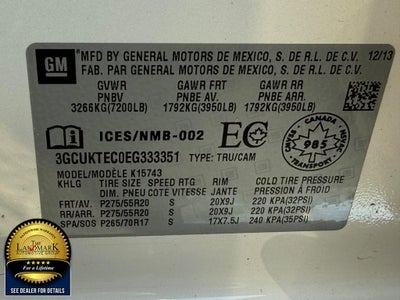 2014 Chevrolet Silverado 1500 4WD Crew Cab 143.5" High Country