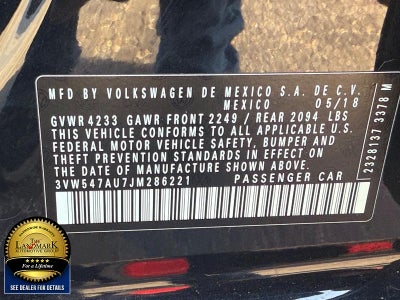 2018 Volkswagen Golf GTI 2.0T Autobahn Manual