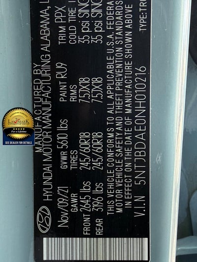 2022 Hyundai Santa Cruz SEL AWD