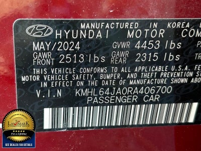 2024 Hyundai Sonata SEL 2.5L FWD
