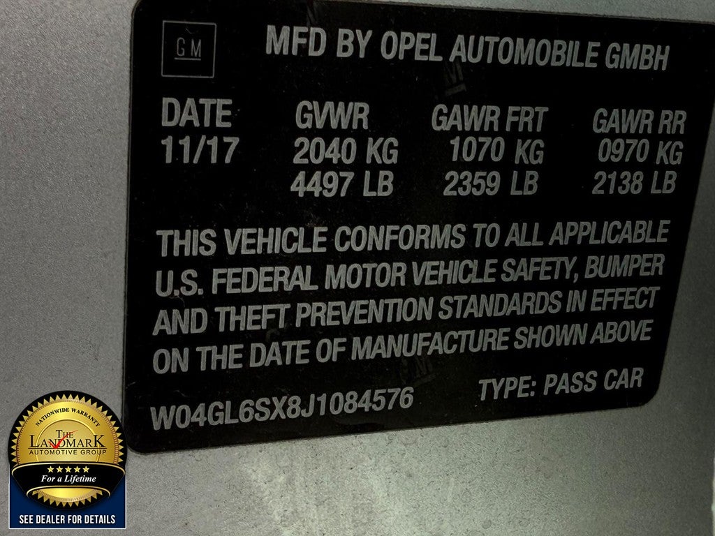 2018 Buick Regal Sportback 4dr Sdn Preferred FWD