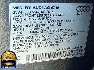 2019 Audi Q7 Premium 55 TFSI quattro