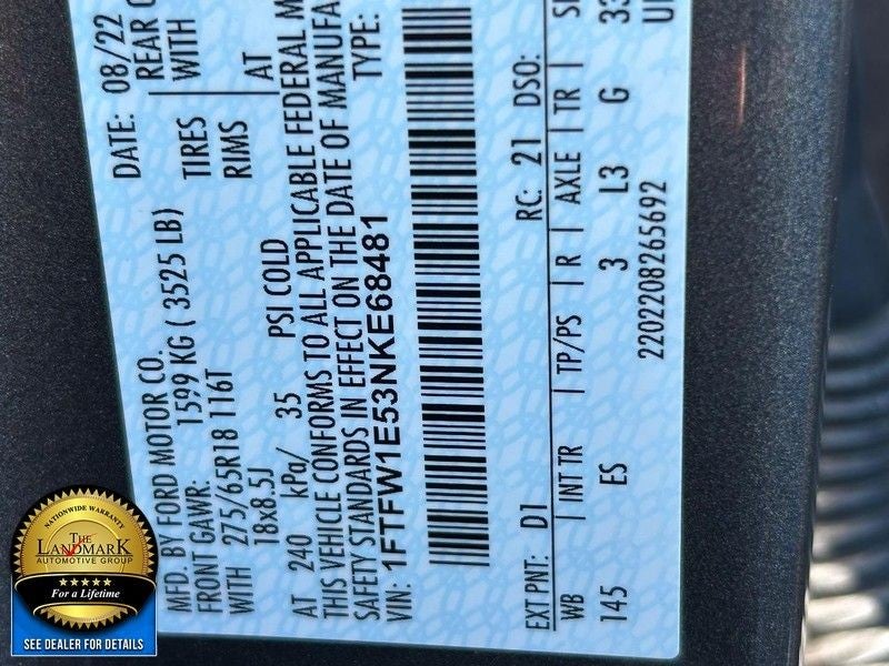 2022 Ford F-150 Lariat