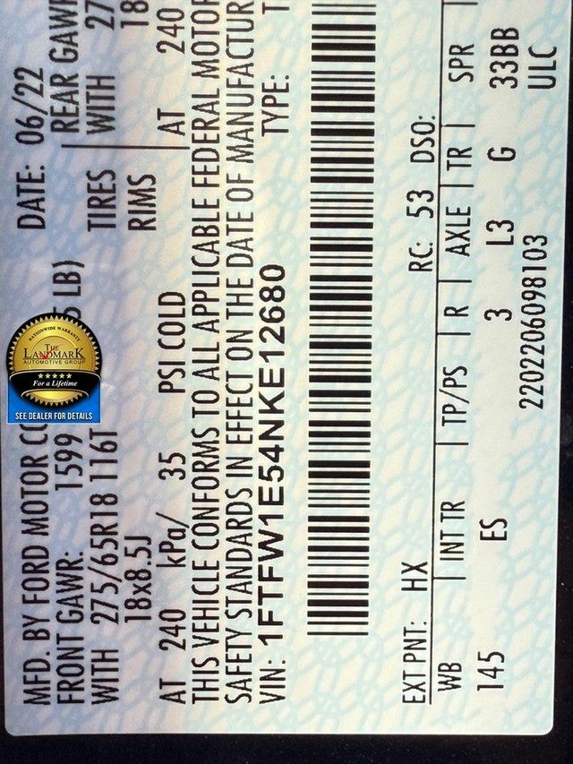 2022 Ford F-150 Lariat